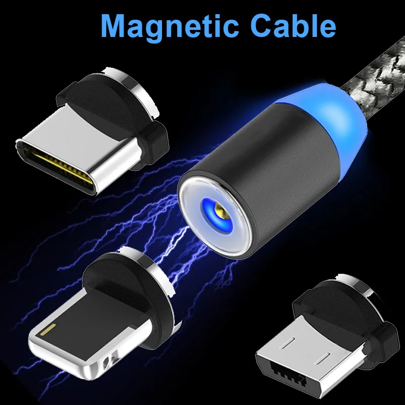 Magnetic Charger Charging Cable USB Type C for iPhone 6 7 Magnet Cable Android Micro USB Type-C Charge Wire For Galaxy S7 S8
Magnetic Charger Charging Cable USB Type C for iPhone 6 7 Magnet Cable Android Micro USB Type-C Charge Wire For Galaxy S7 S8