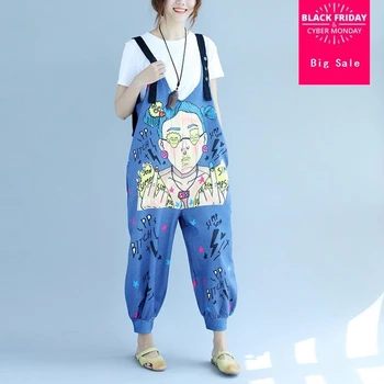 Cute print design Autumn new fashion women plus size loose Jumpsuits cooton casual style female Rompers gx1243 drop shipping
Cute print design Autumn new fashion women plus size loose Jumpsuits cooton casual style female Rompers gx1243 drop shipping