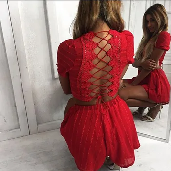 2019 Real Special Offer O-neck Short Cotton Spring And Summer Sexy Fashion Round Neck Open Back Laces Tops Shorts 2 Pieces Suit
2019 Real Special Offer O-neck Short Cotton Spring And Summer Sexy Fashion Round Neck Open Back Laces Tops Shorts 2 Pieces Suit