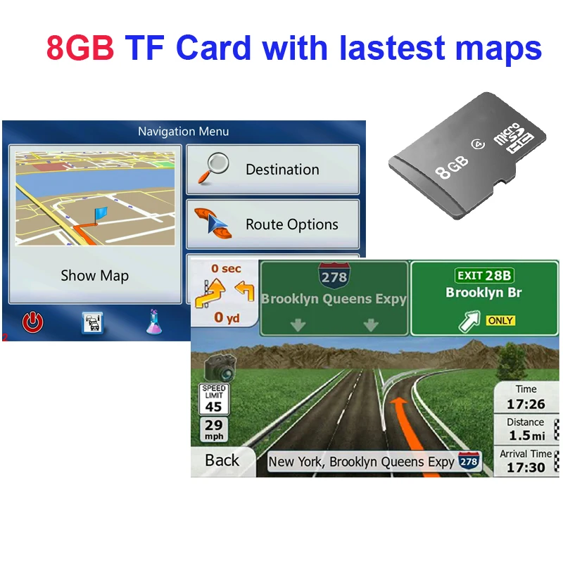 for GPS Navigation Android Wince Windows CE 6.0/Android OS GPS Navigation Accessories 16GB Micro TF Map card GPS Accessories
for GPS Navigation Android Wince Windows CE 6.0/Android OS GPS Navigation Accessories 16GB Micro TF Map card GPS Accessories