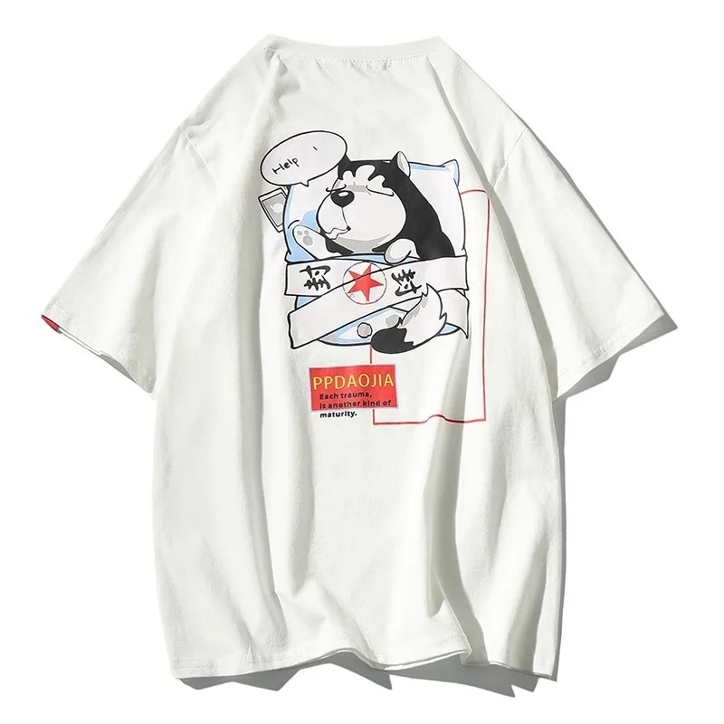 2019 Summer New Arrival Men Cotton T-shirts Creative Dog Printed Kanji Style Short Sleeve Tees T-shirts Streetwear Plus Size 5XL
2019 Summer New Arrival Men Cotton T-shirts Creative Dog Printed Kanji Style Short Sleeve Tees T-shirts Streetwear Plus Size 5XL