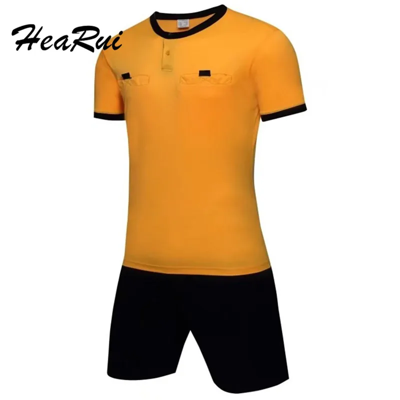 Image Men s Professional soccer referee uniform adult s sports suits football referee kits de futbol judge jerseys