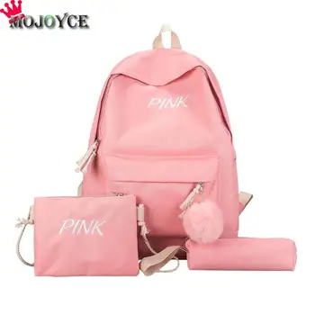 3pcs/set Hair Ball Backpack Preppy Style Canvas Travel Women Shoulder School Backpack Mochila Feminina
3pcs/set Hair Ball Backpack Preppy Style Canvas Travel Women Shoulder School Backpack Mochila Feminina