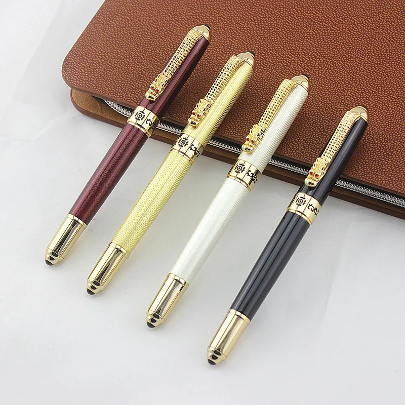 JinHao Dragon Luxury gel pen Gold clip pen refill 0.7MM Nib Gift Ink Pens Writing Stationery Office Supplies roller ball pen
JinHao Dragon Luxury gel pen Gold clip pen refill 0.7MM Nib Gift Ink Pens Writing Stationery Office Supplies roller ball pen