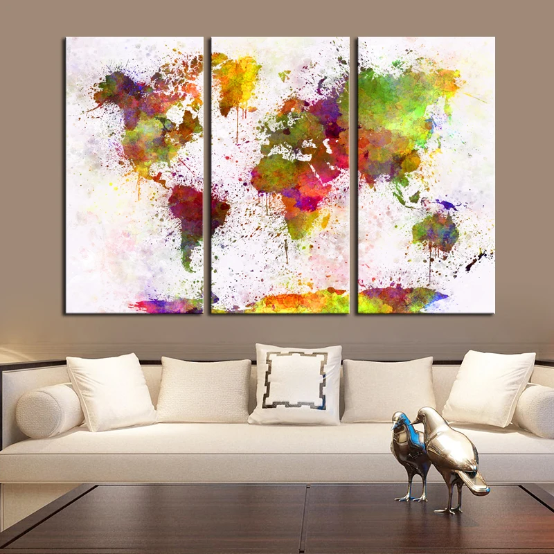 Custom Clorful Abstract World Map Painting Printed on Canvas Wall Art Decor for Living Room Office Decor Gift Drop Shipping
Custom Clorful Abstract World Map Painting Printed on Canvas Wall Art Decor for Living Room Office Decor Gift Drop Shipping