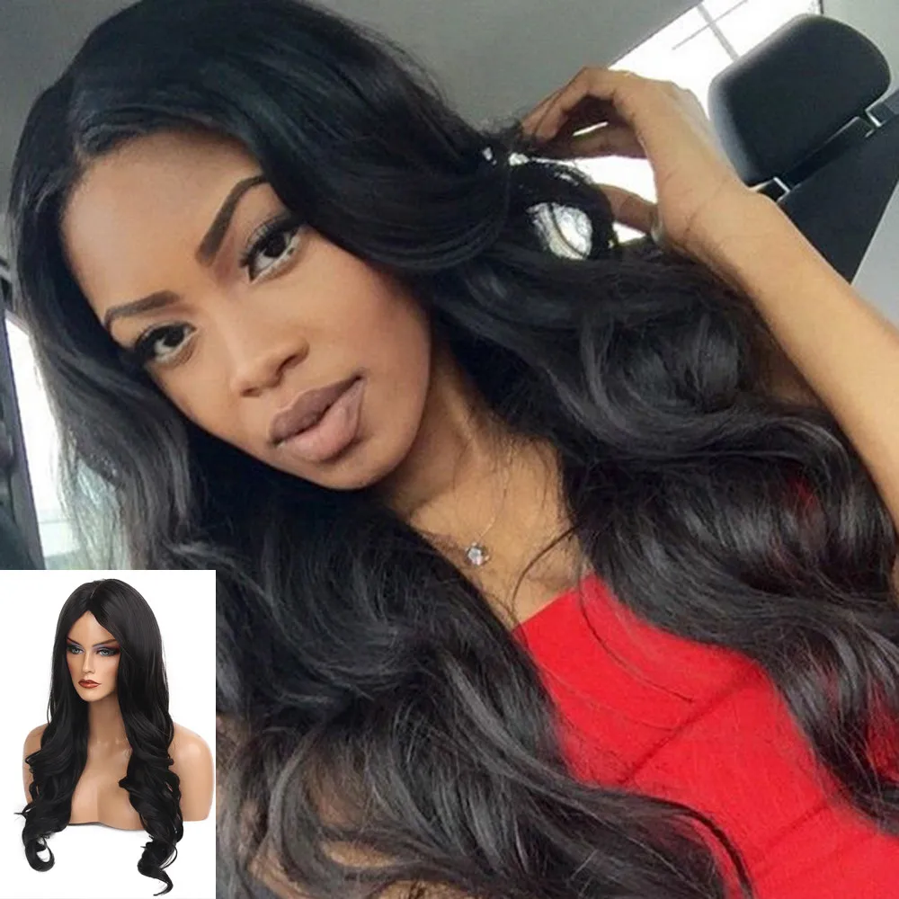 New 1pc Women Girls 62cm Black Long Loose Wavy No Lace Front Wig Curly Full Hair Wigs ap23
New 1pc Women Girls 62cm Black Long Loose Wavy No Lace Front Wig Curly Full Hair Wigs ap23