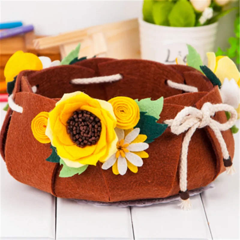 Craft DIY Package Storage Basket Sewing Kit Felt Handmade Needle Sewing Pack Non-woven Fabric DIY Kit Flower Storage Box
Craft DIY Package Storage Basket Sewing Kit Felt Handmade Needle Sewing Pack Non-woven Fabric DIY Kit Flower Storage Box