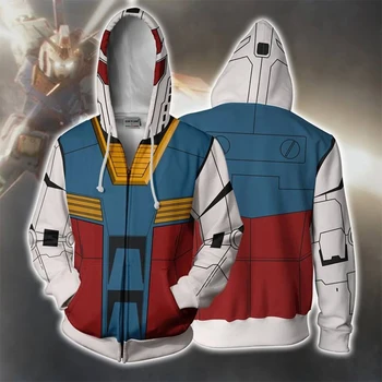 BIANYILONG 2018 new Men Hooded Gundam 3D Printed Hoodies Casual Tracksuit Casual zipper hoodie hooded hip hop tops
BIANYILONG 2018 new Men Hooded Gundam 3D Printed Hoodies Casual Tracksuit Casual zipper hoodie hooded hip hop tops