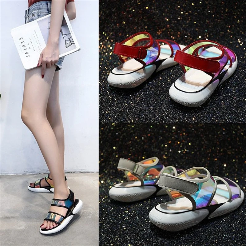 sandalias mujer 2019 summer casual mixed colors laser women shoes wedges sandals open toe platform hook-loop gladiator feminina
sandalias mujer 2019 summer casual mixed colors laser women shoes wedges sandals open toe platform hook-loop gladiator feminina