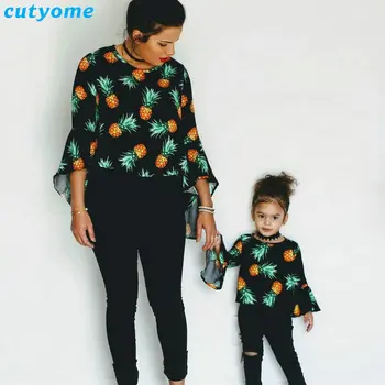 Cutyome Matching Mother And Daughter Clothes Pineapple Kids Girls T-shirts Family Look Matching Top Tees Christmas Cute Outfits
Cutyome Matching Mother And Daughter Clothes Pineapple Kids Girls T-shirts Family Look Matching Top Tees Christmas Cute Outfits
