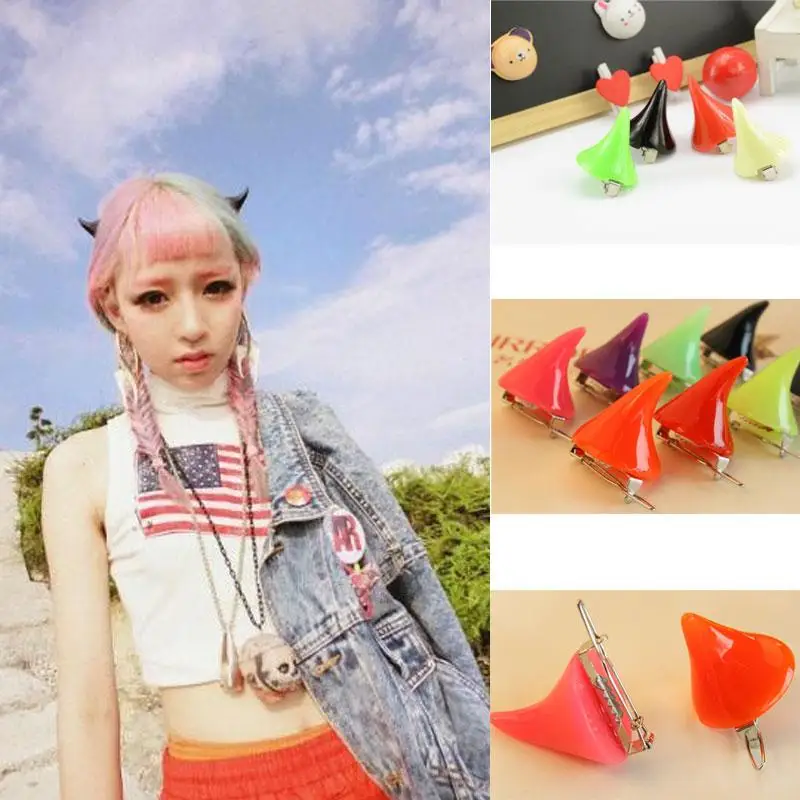 Hot 1 Pair Horror Gothic Small Demon Horn Halloween Clip Pin Hairpins Cosplay Costume Hair Accessories #48610
Hot 1 Pair Horror Gothic Small Demon Horn Halloween Clip Pin Hairpins Cosplay Costume Hair Accessories #48610