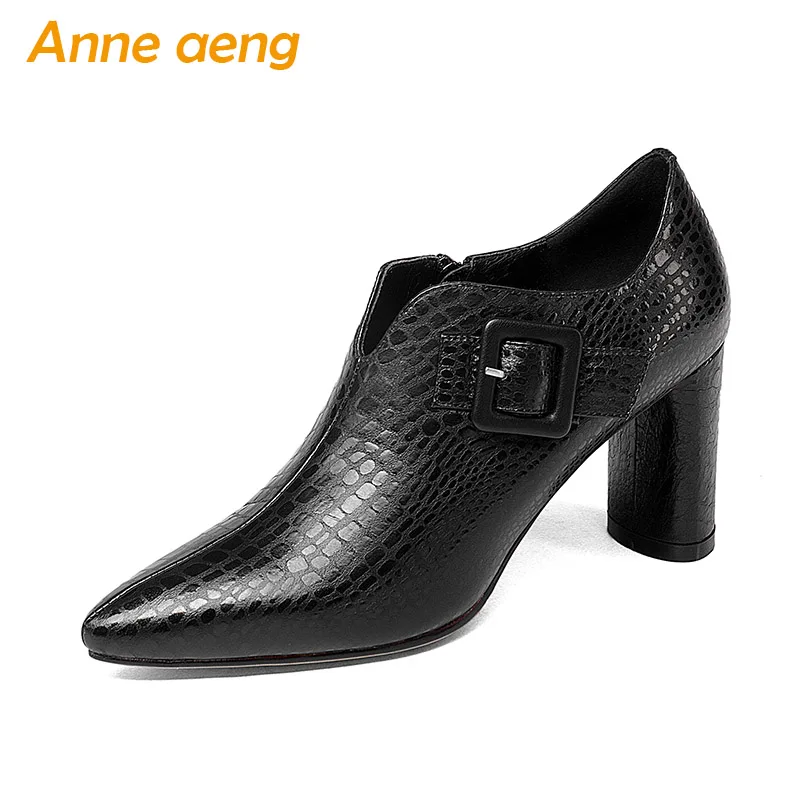 2018 New Autumn/Spring Genuine Leather Women Shoes High Heels Pointed Toe Zip Sexy Office Ladies Women Pumps Black Woman Shoes
2018 New Autumn/Spring Genuine Leather Women Shoes High Heels Pointed Toe Zip Sexy Office Ladies Women Pumps Black Woman Shoes