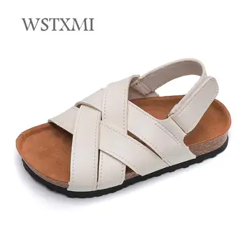 Summer Boys Cork Sandals for Girl Children Beach Shoes Kids Sports Soft Anti-slip Casual Toddler Baby Leather Flat Sandals 24-34
Summer Boys Cork Sandals for Girl Children Beach Shoes Kids Sports Soft Anti-slip Casual Toddler Baby Leather Flat Sandals 24-34