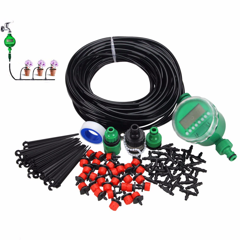 25M DIY Micro Drip Irrigation System Plant Automatic Watering Garden Hose Watering Timer Kits Adjustable Dripper Sprinkler
25M DIY Micro Drip Irrigation System Plant Automatic Watering Garden Hose Watering Timer Kits Adjustable Dripper Sprinkler