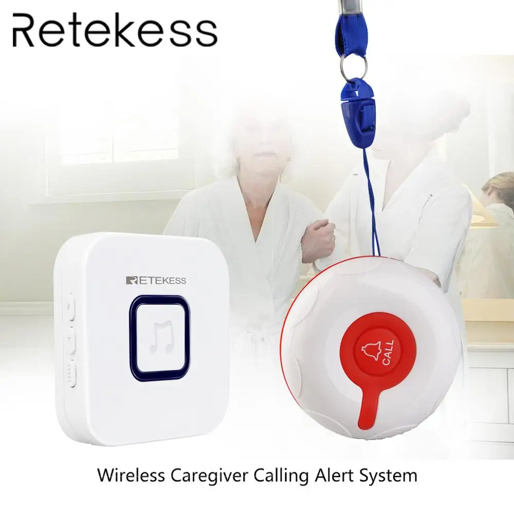 Retekess Wireless Calling System Emergency Pager Wireless Doorbell Receiver And Waterproof Button For Elderly Patient Nursing
Retekess Wireless Calling System Emergency Pager Wireless Doorbell Receiver And Waterproof Button For Elderly Patient Nursing
