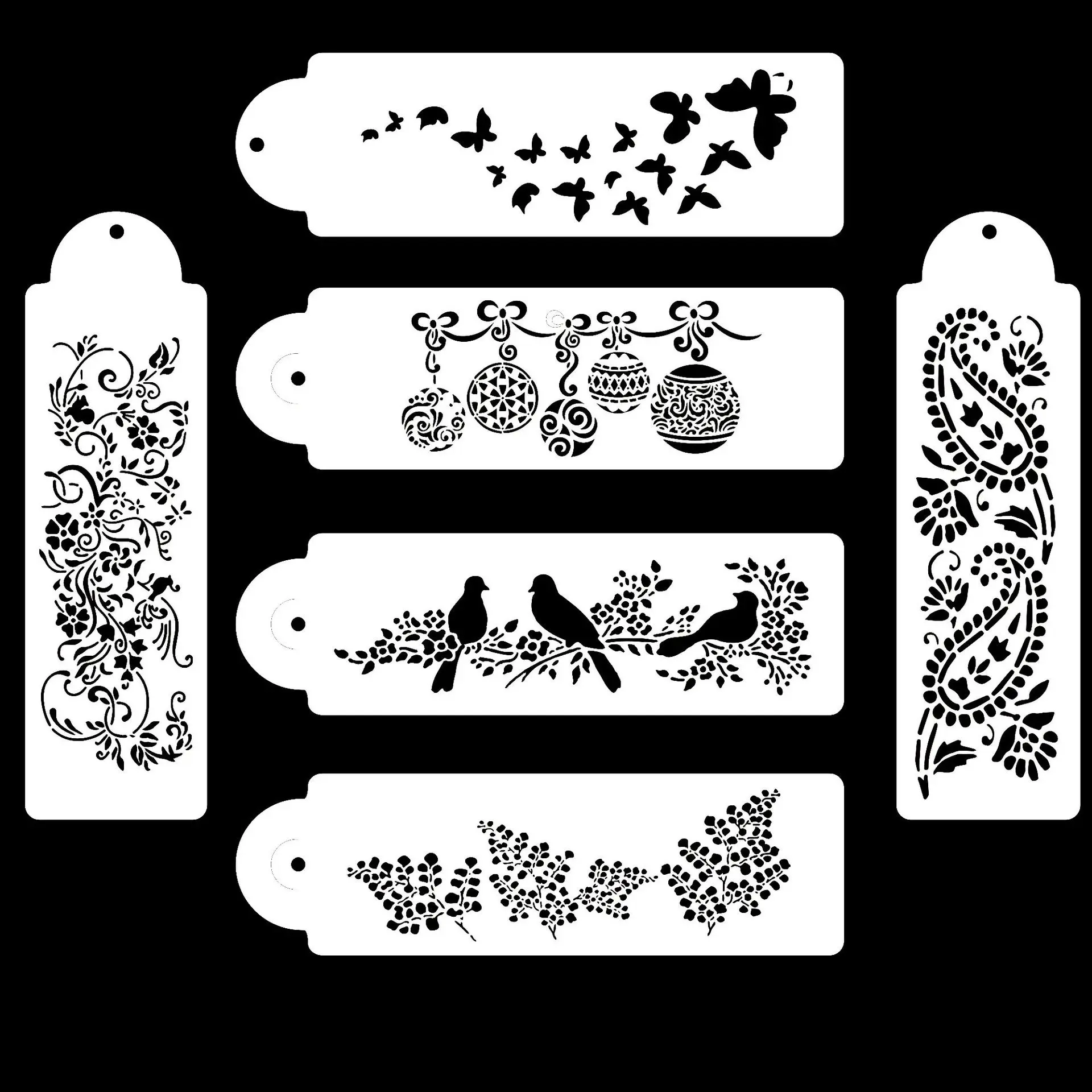 6Pcs/Set 33cm Flower Bird Butterfly DIY Layering Stencils Painting Scrapbook Coloring Embossing Album Decorative Card Template
6Pcs/Set 33cm Flower Bird Butterfly DIY Layering Stencils Painting Scrapbook Coloring Embossing Album Decorative Card Template