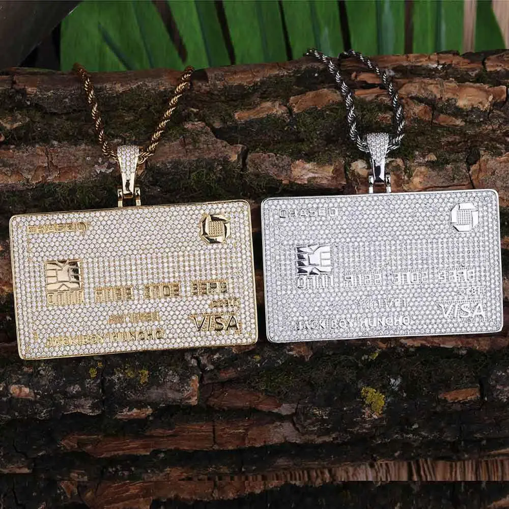 GUCY Fashion Credit Card Pendant Necklace With Tennis Chain Gold Color Cubic Zircon Men's Hip Hop Jewelry Gifts
GUCY Fashion Credit Card Pendant Necklace With Tennis Chain Gold Color Cubic Zircon Men's Hip Hop Jewelry Gifts