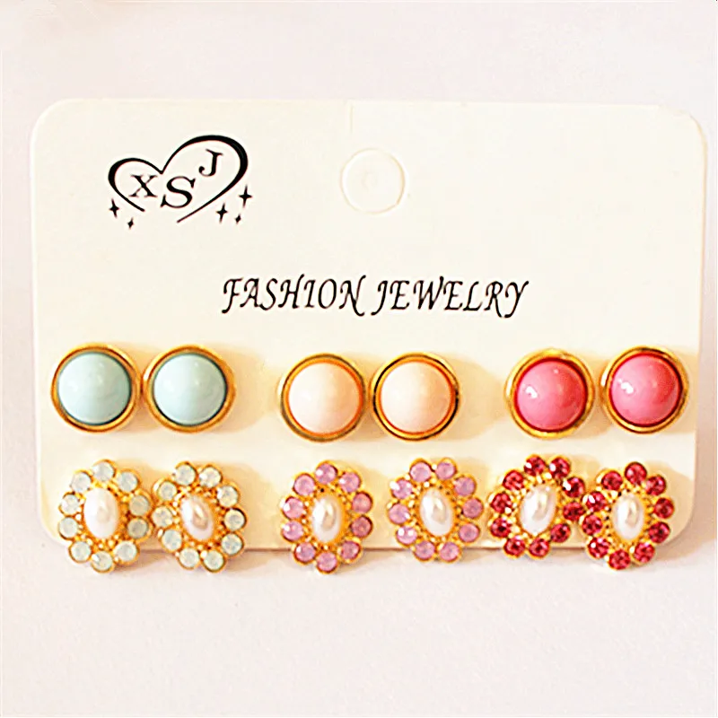 The hot sale of fashionable women's jewelry wholesale girls birthday party beautiful 6 pair/lot ear nail earring agent freight
The hot sale of fashionable women's jewelry wholesale girls birthday party beautiful 6 pair/lot ear nail earring agent freight
