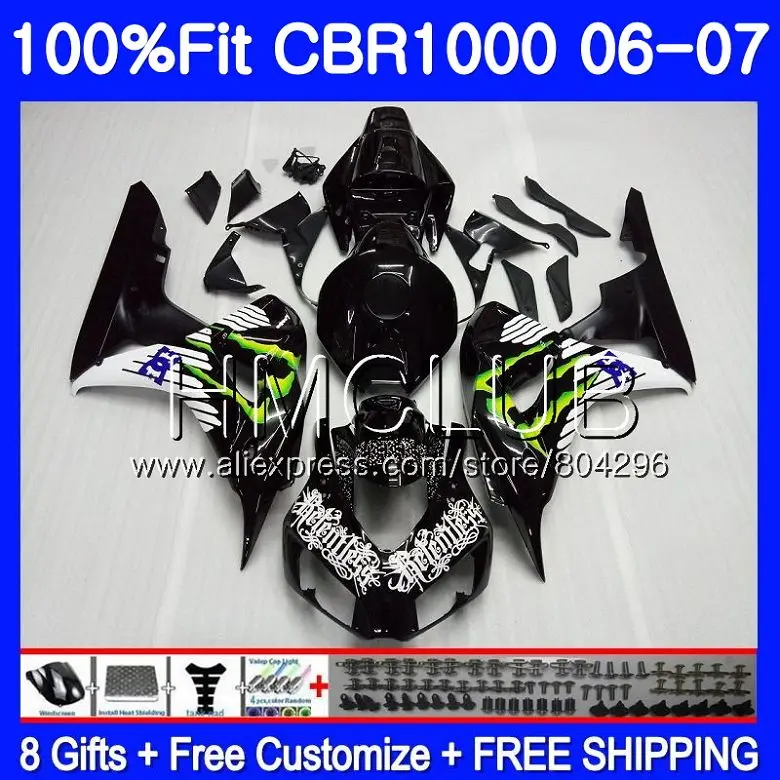 Injection Body For HONDA CBR 1000 RR 06 07 CBR 1000RR 71HM.18 CBR1000RR New black Hot 06 07 CBR1000 RR 2006 2007 OEM Fairing kit
Injection Body For HONDA CBR 1000 RR 06 07 CBR 1000RR 71HM.18 CBR1000RR New black Hot 06 07 CBR1000 RR 2006 2007 OEM Fairing kit