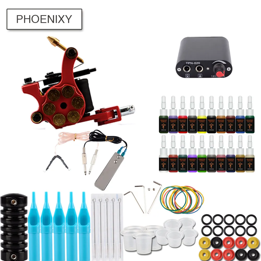 Tattoo Machine Set Beginner Tattoo Kit Power Box Immortal Inks Tattoo Needles Grips Permanent Makeup Complete Tattoo Set
Tattoo Machine Set Beginner Tattoo Kit Power Box Immortal Inks Tattoo Needles Grips Permanent Makeup Complete Tattoo Set