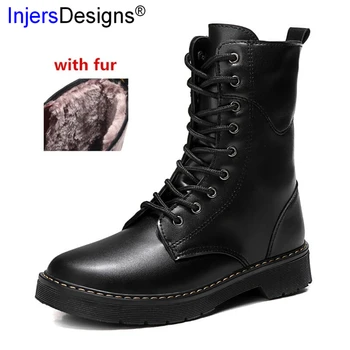 Classic Fashion Lovers Boots Mid-Calf Martin Boots New Black Comfortable&Warm With Fur Winter Boots Couple Work Botas Size 35-44
Classic Fashion Lovers Boots Mid-Calf Martin Boots New Black Comfortable&Warm With Fur Winter Boots Couple Work Botas Size 35-44