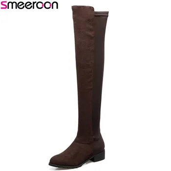 Smeeroon 2018 new popular autumn winter boots pointed toe med heels over the knee boots for women zip women boots big size 34-43
Smeeroon 2018 new popular autumn winter boots pointed toe med heels over the knee boots for women zip women boots big size 34-43