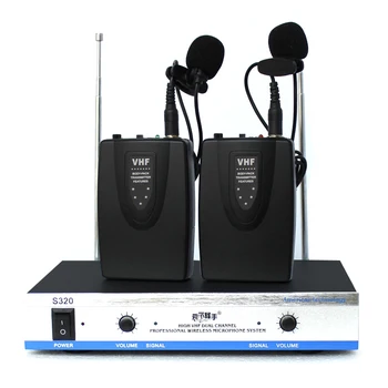 Professional Wireless VHF Microphone System Performance Microphone Wireless Lapel Double Microphone Includes Receiver Kit
Professional Wireless VHF Microphone System Performance Microphone Wireless Lapel Double Microphone Includes Receiver Kit