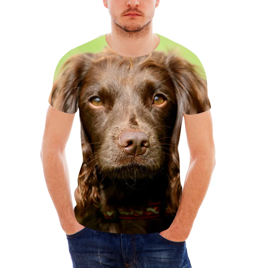 Custom 3D Dog English Springer Spaniel Print T-Shirt Men's Brand Designer Men's Summer T-Shirt Short T-Shirt Plus Size
Custom 3D Dog English Springer Spaniel Print T-Shirt Men's Brand Designer Men's Summer T-Shirt Short T-Shirt Plus Size