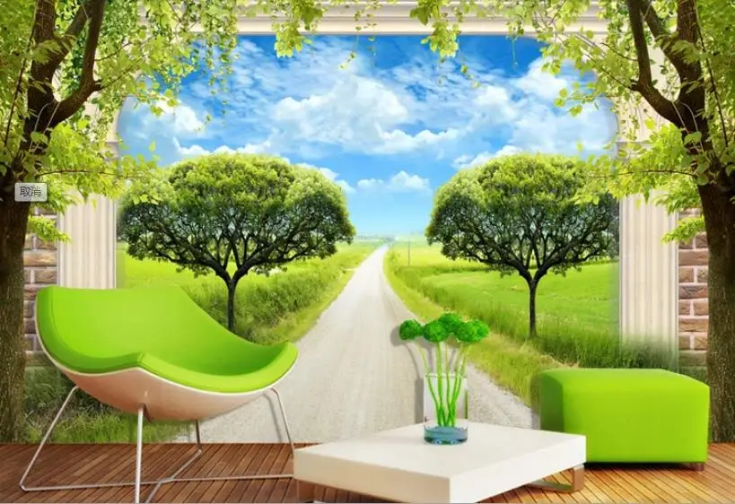 wallpaper for bedroom walls 3D Stereoscopic Living Room Photo 3 d photo wall mural | Обустройство дома