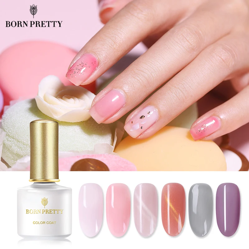 BORN PRETTY Jelly Series Gel Polish 6ml Nail Gel Pink Gray Colors Semi-transparent Soak Off UV LED Nail Gel Varnish
BORN PRETTY Jelly Series Gel Polish 6ml Nail Gel Pink Gray Colors Semi-transparent Soak Off UV LED Nail Gel Varnish