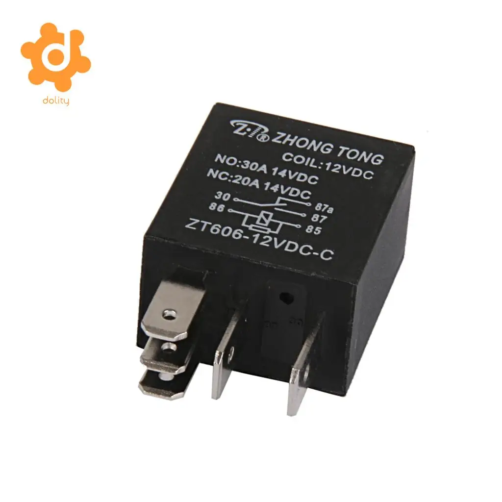 Car Truck Auto Automotive DC 12V 20A/30A AMP SPDT Relay Relays 5 Pin 5P High 40A coil capacity