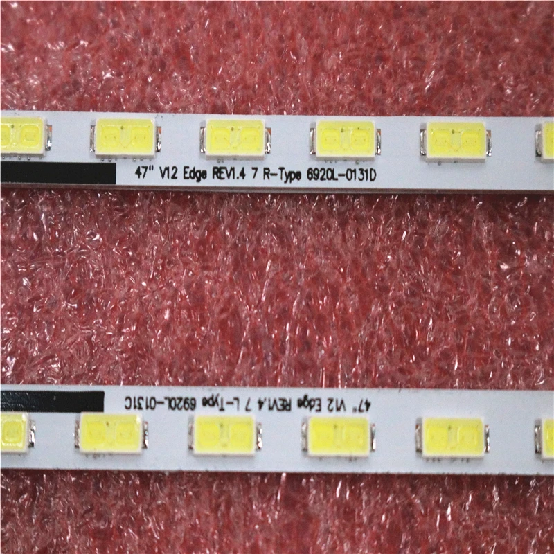 2 PCS*48LED LED strip 47" V12 Edge R L type 6920L-0131D 6920L-0131C for 6922L-0017A 6922L-0018A 47LM6200 LC470EUE
2 PCS*48LED LED strip 47" V12 Edge R L type 6920L-0131D 6920L-0131C for 6922L-0017A 6922L-0018A 47LM6200 LC470EUE