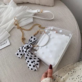 Women's bag new chain metal handle messenger bag wild ins fashion transparent jelly shoulder bag tide small fresh package summer
Women's bag new chain metal handle messenger bag wild ins fashion transparent jelly shoulder bag tide small fresh package summer