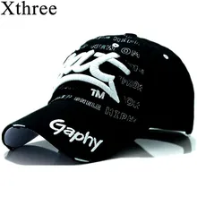 Xthree atacado snapback chapéus de boné de beisebol chapéus de hip hop cabidos baratos chapéus para homens gorras curvo aba chapéus de dano boné(China)
