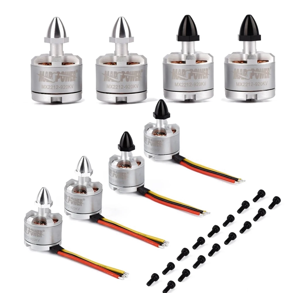 4pcs/lot MARSPOWER MX2212 920KV Brushless Motor 2CW 2CCW For Phantom 1/2 F330 F450 F550 RC Quadcopter
4pcs/lot MARSPOWER MX2212 920KV Brushless Motor 2CW 2CCW For Phantom 1/2 F330 F450 F550 RC Quadcopter