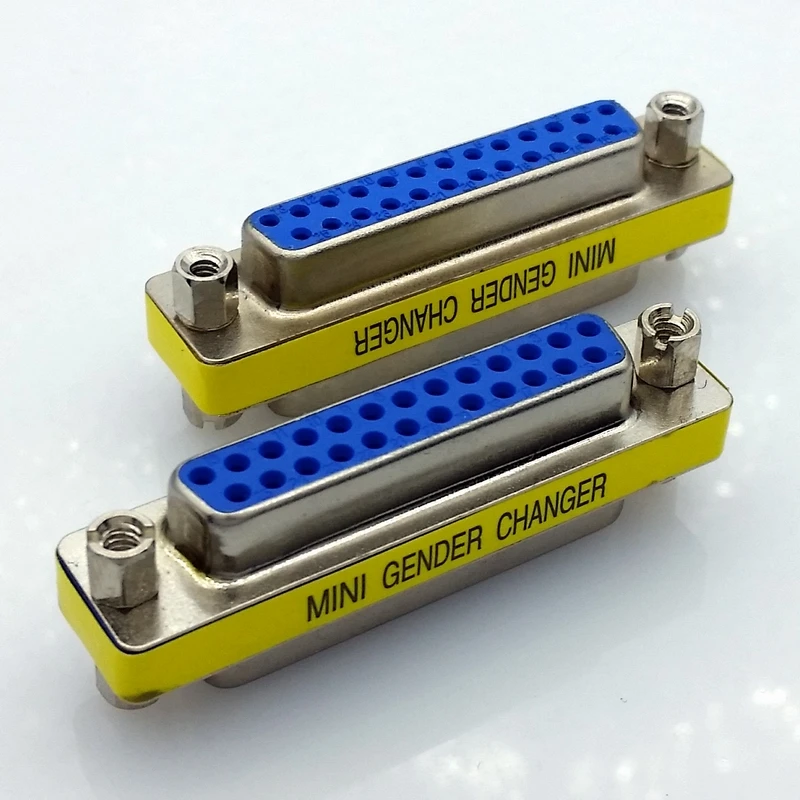 10pcs/lot D-SUB DB25 Serial Cable Extended Adapter 25 Pin DB25 FeMale to FeMale F/F minitype Changer Connector
10pcs/lot D-SUB DB25 Serial Cable Extended Adapter 25 Pin DB25 FeMale to FeMale F/F minitype Changer Connector