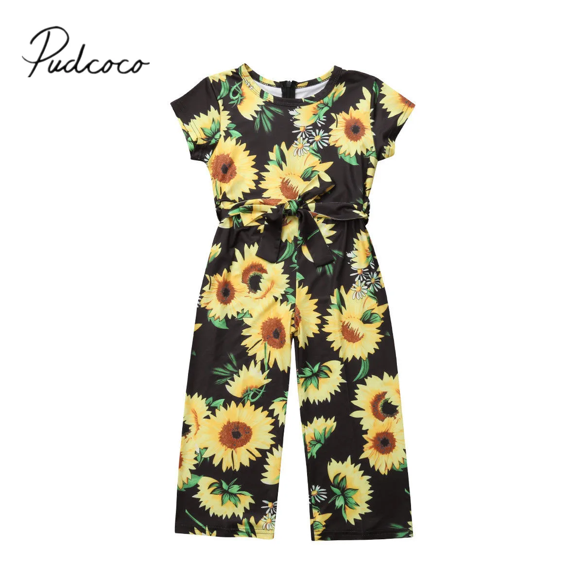 2018 Brand New 1-6Y Infant Kids Baby Girls Romper Clothes Sunflowers Short Sleeve Zipper Sashes Belt Loose Jumpsuits Playsuit
2018 Brand New 1-6Y Infant Kids Baby Girls Romper Clothes Sunflowers Short Sleeve Zipper Sashes Belt Loose Jumpsuits Playsuit