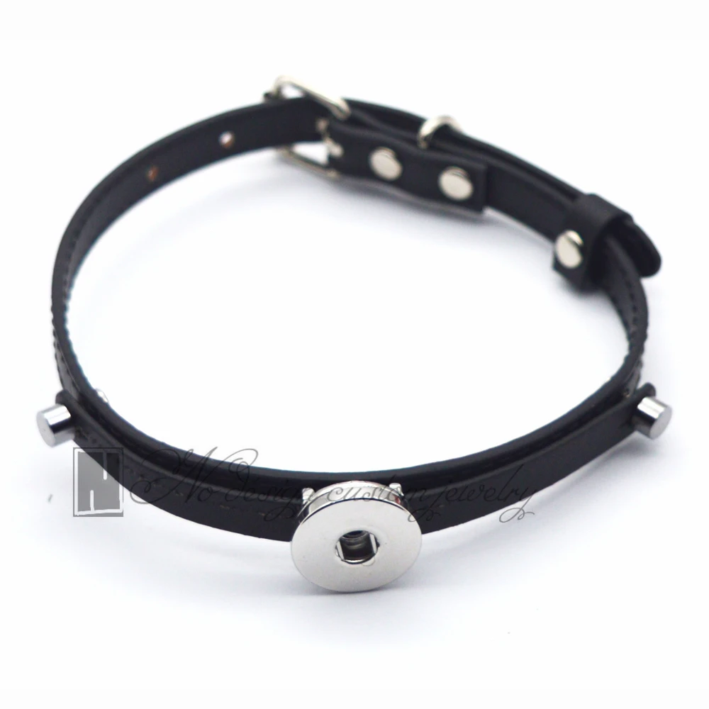 Black pet collar snap PU leather collar for Snap button jewelry Interchangeable jewelry Suitable for pet dog and cat NE0448
Black pet collar snap PU leather collar for Snap button jewelry Interchangeable jewelry Suitable for pet dog and cat NE0448