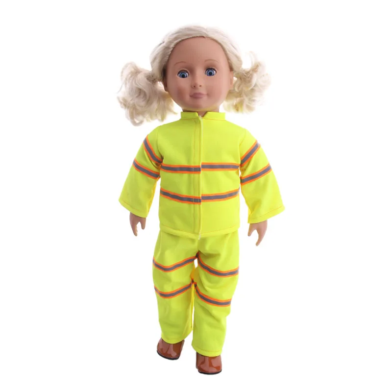 luckdoll A fire suit suit for 18-inch and 43cm American dolls is the perfect gift for kids n1712
luckdoll A fire suit suit for 18-inch and 43cm American dolls is the perfect gift for kids n1712
