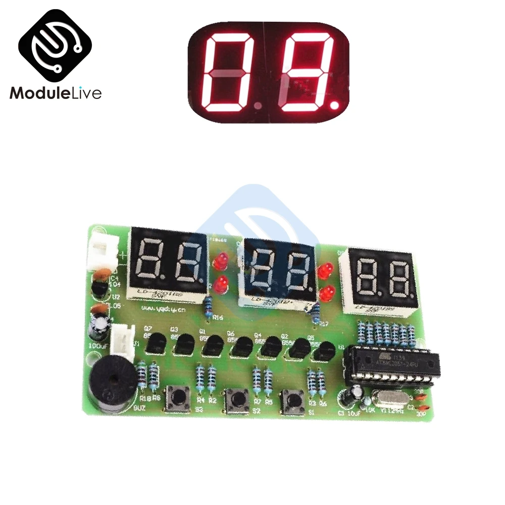 C51 Digital Electronic Clock Suite DIY Kit Six 6 Bits Electronic Parts and Components Eletronicos Electronic DIY Kit
C51 Digital Electronic Clock Suite DIY Kit Six 6 Bits Electronic Parts and Components Eletronicos Electronic DIY Kit