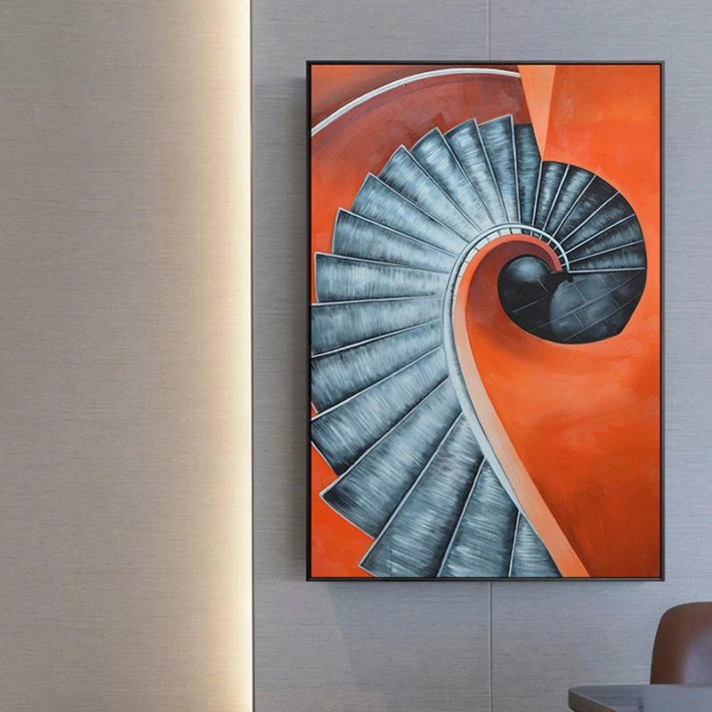 Abstract Swirl Stairs Canvas Painting On The Wall Poster Print For Living Room Studio Aisle Home Decoration Industrial Decor
Abstract Swirl Stairs Canvas Painting On The Wall Poster Print For Living Room Studio Aisle Home Decoration Industrial Decor