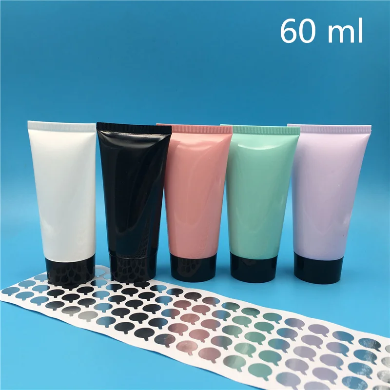 100 pcs Free Shipping 60 ml Blue pink Purple Empty Plastic Tube Bottles Refillable Empty Cosmetic Containers packaging Black lid
100 pcs Free Shipping 60 ml Blue pink Purple Empty Plastic Tube Bottles Refillable Empty Cosmetic Containers packaging Black lid