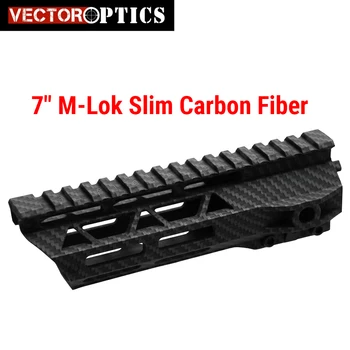 

Vector Optics Carbon Fiber 7 Inch MLOK Slim Polymer .223 5.56 AR-15 Free Float Handguard M-LOK AR15 M4 Blacket Picatinny Rail