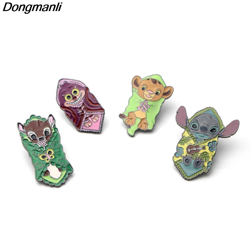 P2457 Dongmanli Stitch Metal Enamel lapel pin Bag badge Jewelry fashion brooch kids Birthday gift Decoration Accessories
P2457 Dongmanli Stitch Metal Enamel lapel pin Bag badge Jewelry fashion brooch kids Birthday gift Decoration Accessories