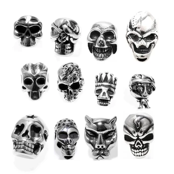 Gothic Spacer Skull Beads for Jewelry Making Supplies Stainless Steel steel gold charm beads DIY big Hole 8mm 10mm Accessories
Gothic Spacer Skull Beads for Jewelry Making Supplies Stainless Steel steel gold charm beads DIY big Hole 8mm 10mm Accessories