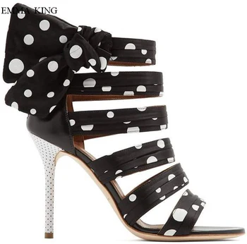 2019 Sexy Polka Dot Sandalia Feminina Butterfuly-knot Open Toe Stiletto High Heels Summer Stage Shoes Woman Gladiator Sandals
2019 Sexy Polka Dot Sandalia Feminina Butterfuly-knot Open Toe Stiletto High Heels Summer Stage Shoes Woman Gladiator Sandals