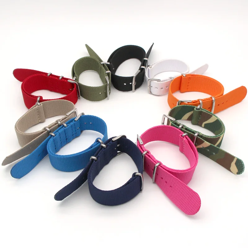 2019 Top Colorful Buckle Nylon Wristwatch Band 18mm 20mm 22mm 24mm Wristband Women Men Watch Nylon Replacement Strap
2019 Top Colorful Buckle Nylon Wristwatch Band 18mm 20mm 22mm 24mm Wristband Women Men Watch Nylon Replacement Strap