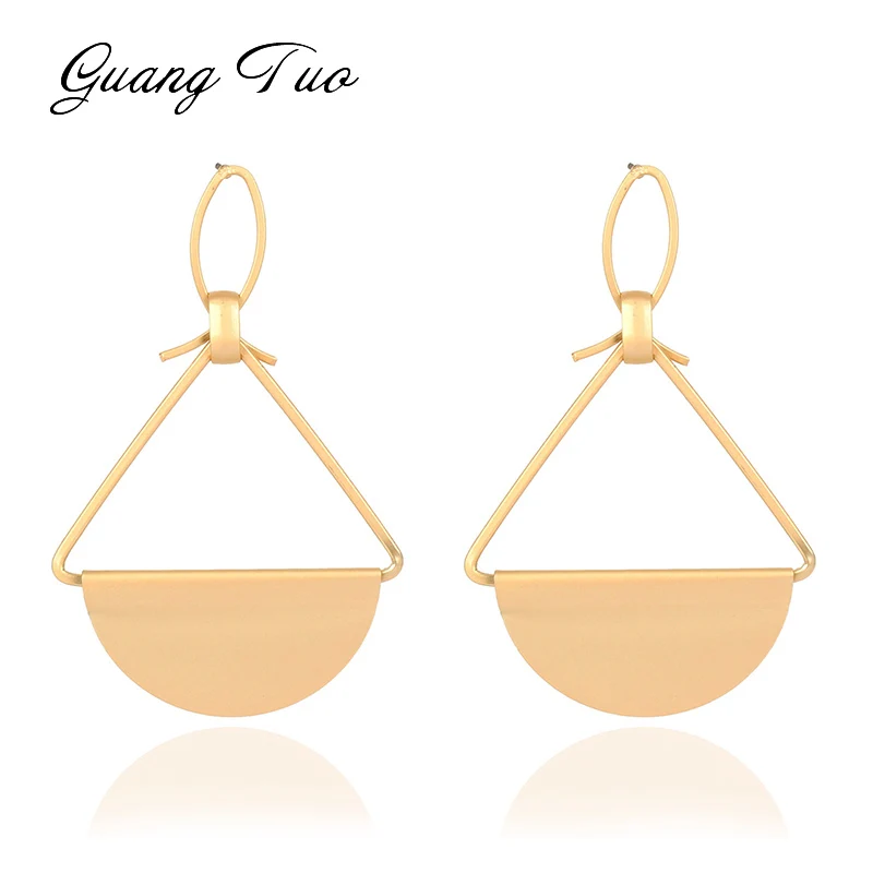 ES606 New Korean Women Fashion Statement Earrings Simple Vintage Metal Semicircle Dangle Drop Earrings Jewelry For Women Gift
ES606 New Korean Women Fashion Statement Earrings Simple Vintage Metal Semicircle Dangle Drop Earrings Jewelry For Women Gift