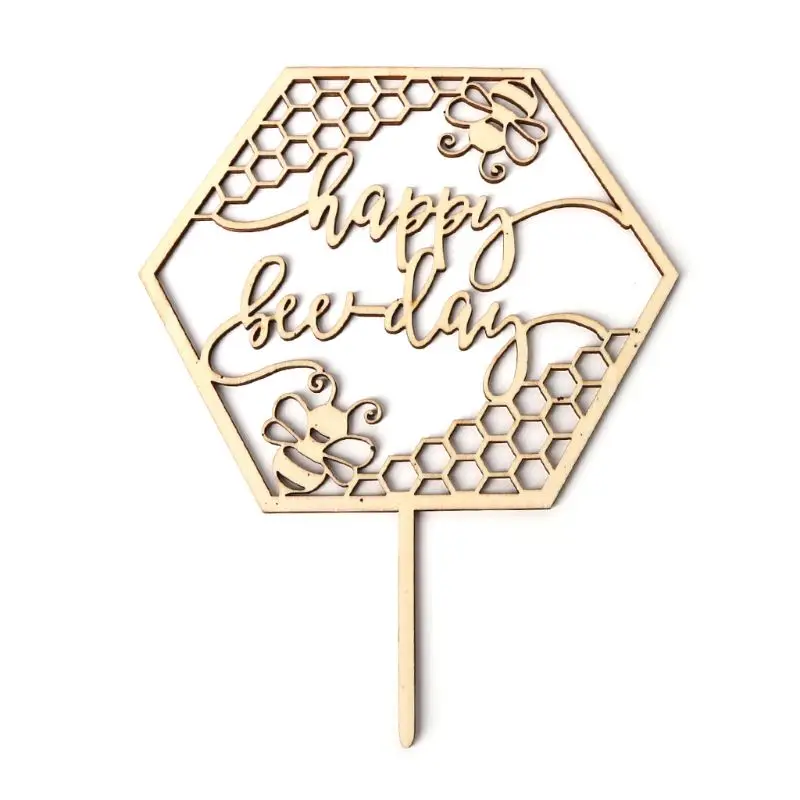 1Pcs Rustic Wooden Happy Bee Day Cake Topper Cupcake Picks Baby Shower Birthday Party Festival DIY Supplies Decoration
1Pcs Rustic Wooden Happy Bee Day Cake Topper Cupcake Picks Baby Shower Birthday Party Festival DIY Supplies Decoration