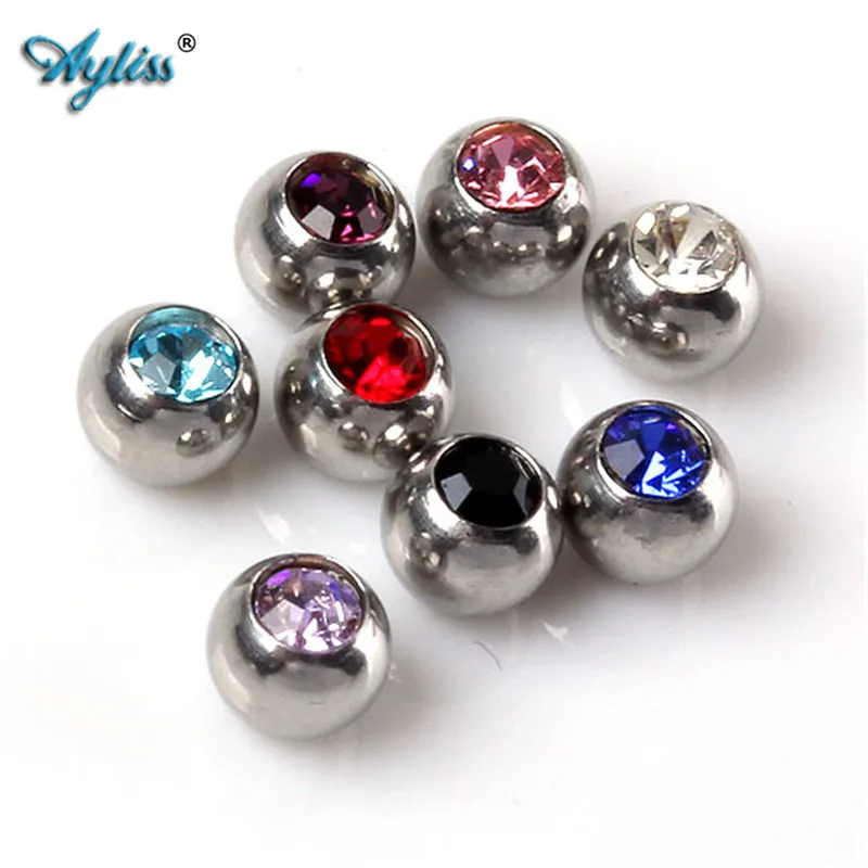 Ayliss 16pc 3MM 1.2Ga Czech Crystal Stainless Steel Piercing Ball Eyebrow Lip Nose Tongue Tragus Navel Ring Helix Cartilage Stud
Ayliss 16pc 3MM 1.2Ga Czech Crystal Stainless Steel Piercing Ball Eyebrow Lip Nose Tongue Tragus Navel Ring Helix Cartilage Stud